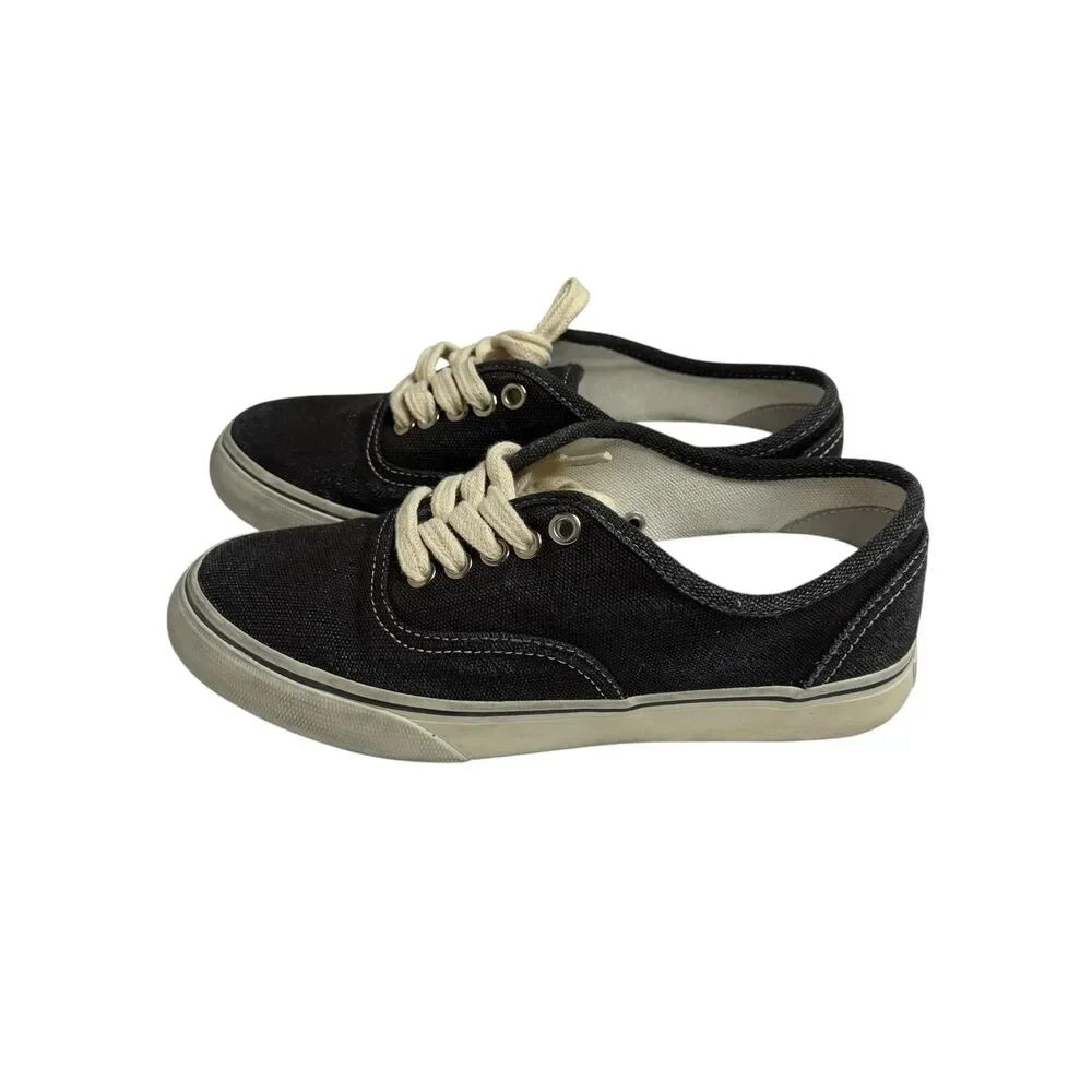Re/Done 70s Low Top Skate Sneakers Shoes Women Faded Black 37 US 6.5